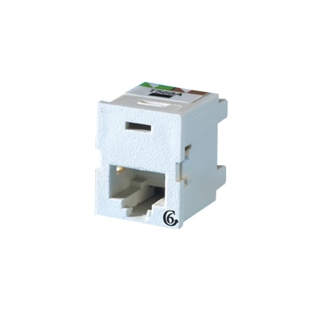 Ortronics 1-PORT MOD JACK 110 8W8P UTP, T568A/B CAT6 IP5 CLARITY6, TRACJACK WHITE TJ600-88